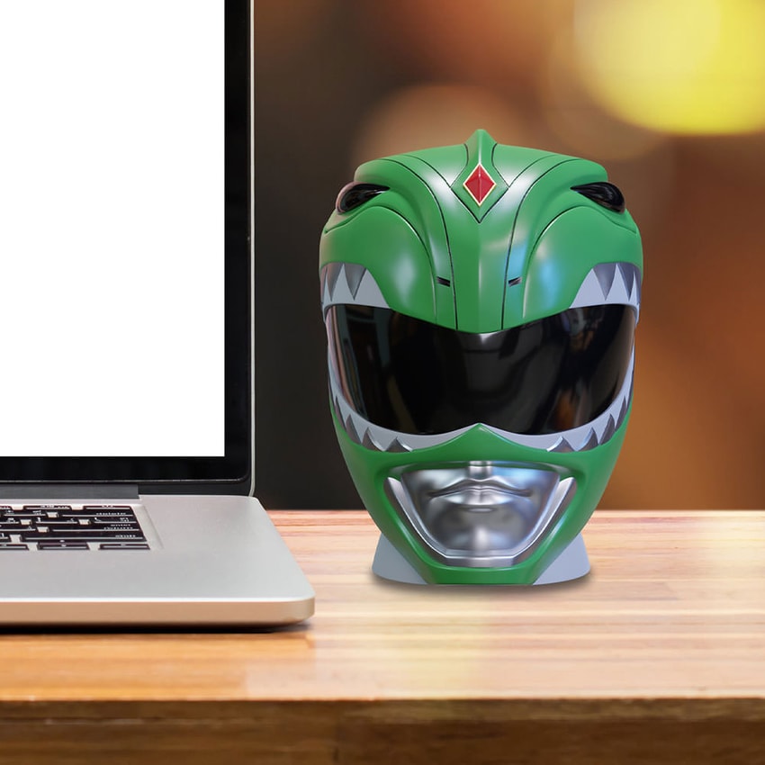 Green Ranger Helmet Pen Holder- Prototype Shown View 2