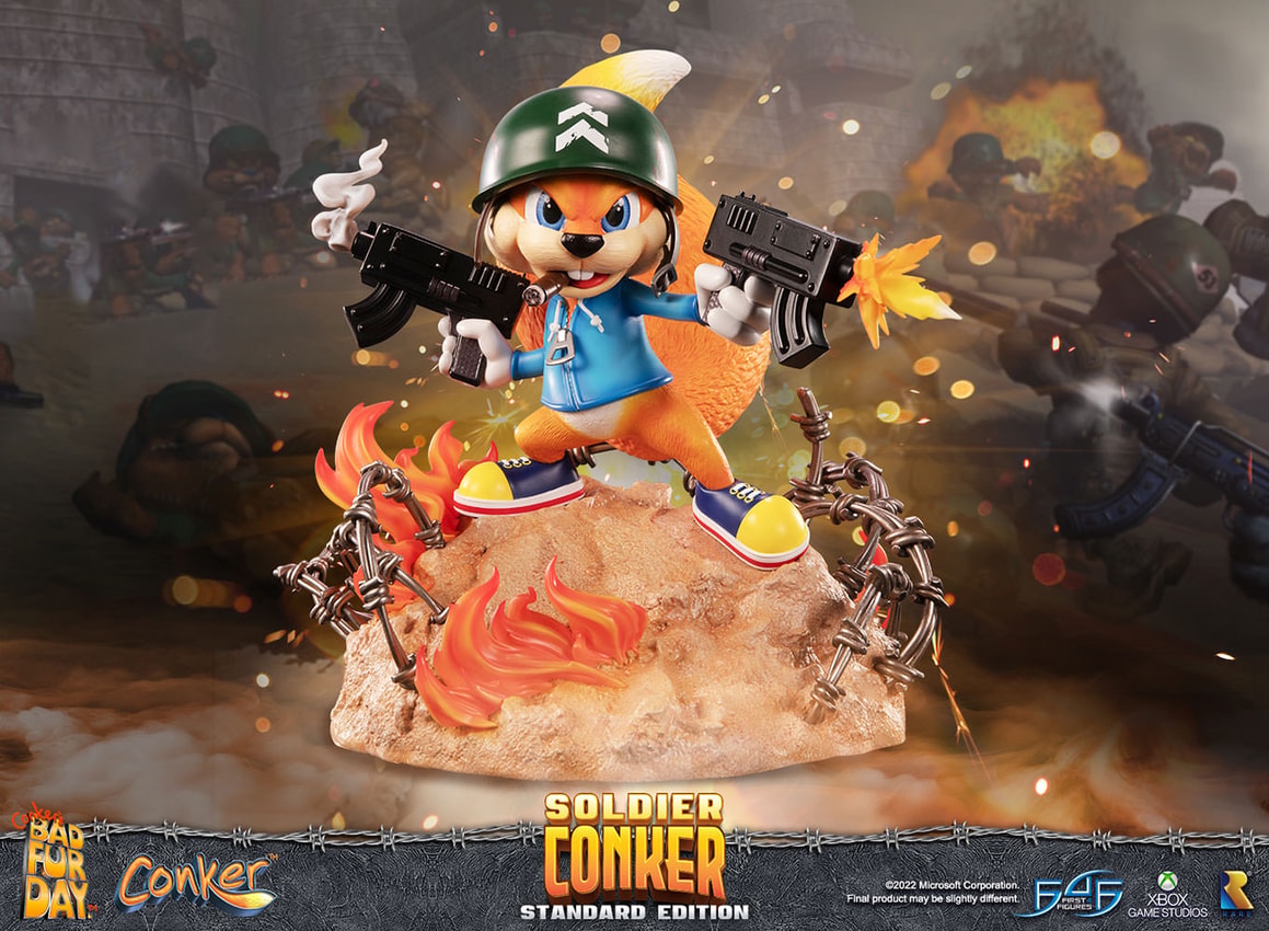 Rare Soldier Conker (Standard Edition) Statues - Prototype Shown View 1