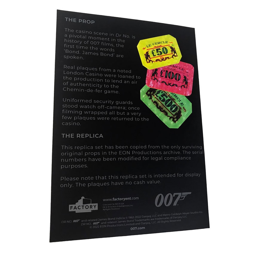 Dr. No Casino Plaques