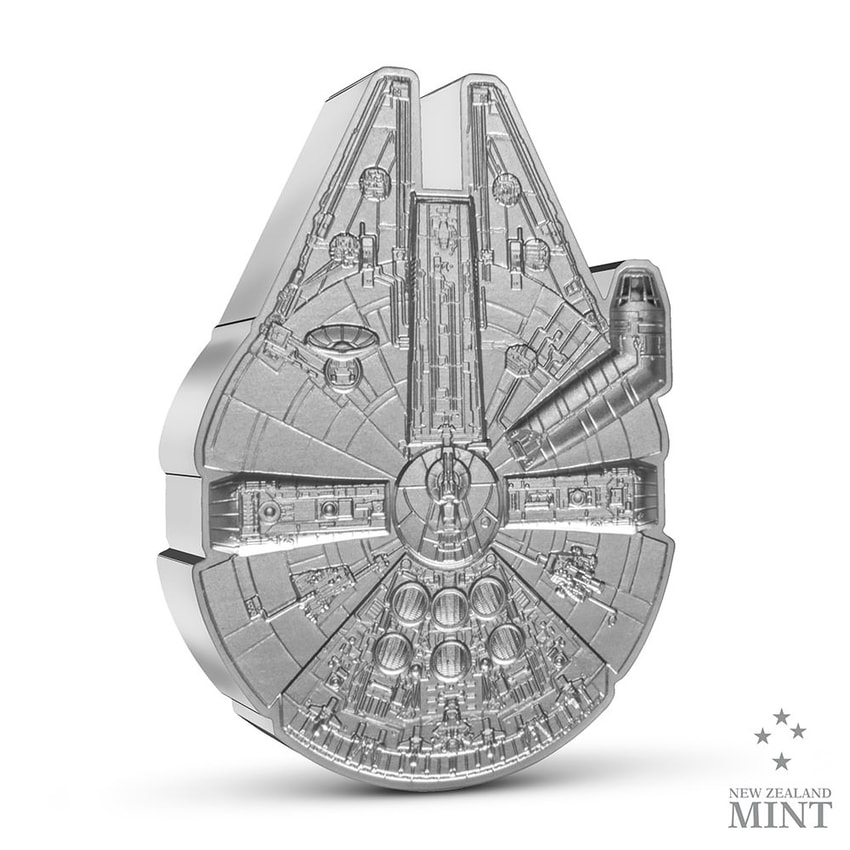 銀貨　New Zealand Mint 海の捕食者シリーズ3点 Millennium Falcon 3oz Coin by New Zealand Mint | Sideshow Collectibles