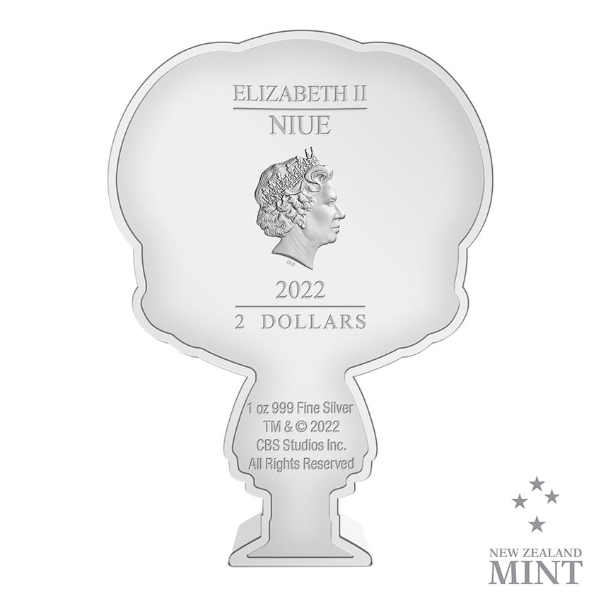 Nyota Uhura 1oz Silver Coin View 1