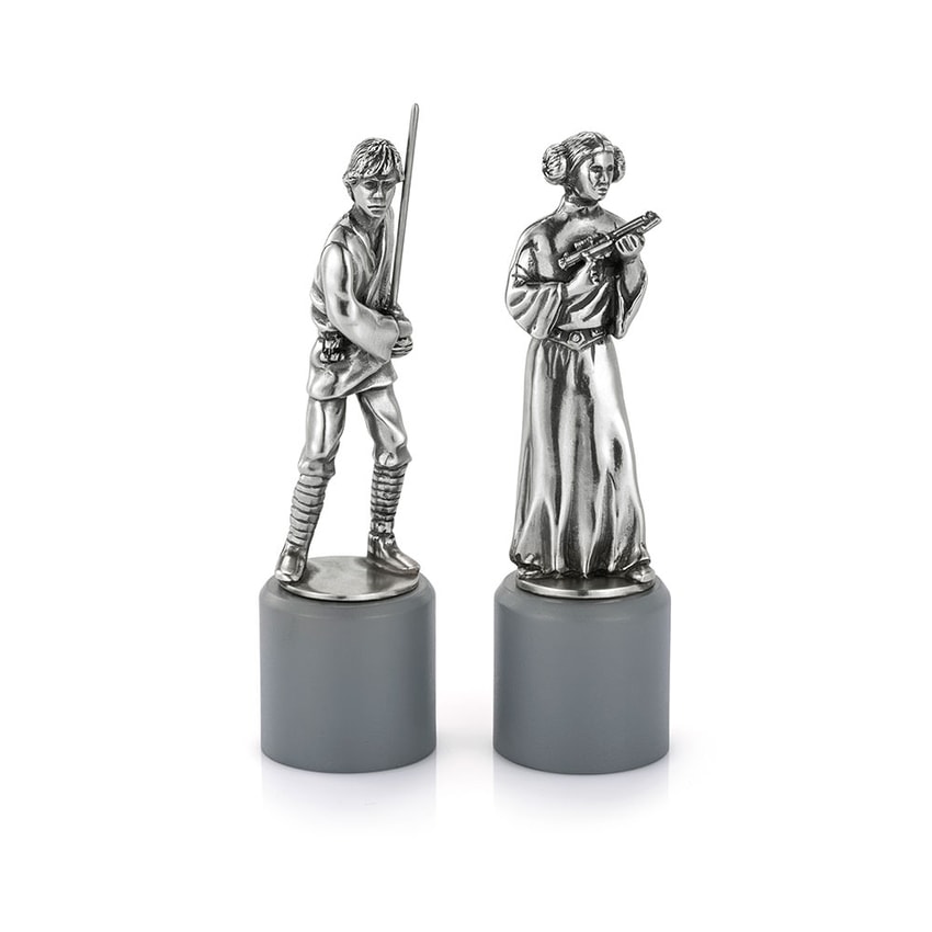 Luke & Leia King & Queen Chess Piece Pair- Prototype Shown