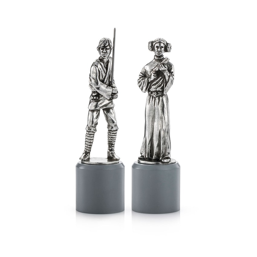Luke & Leia King & Queen Chess Piece Pair- Prototype Shown