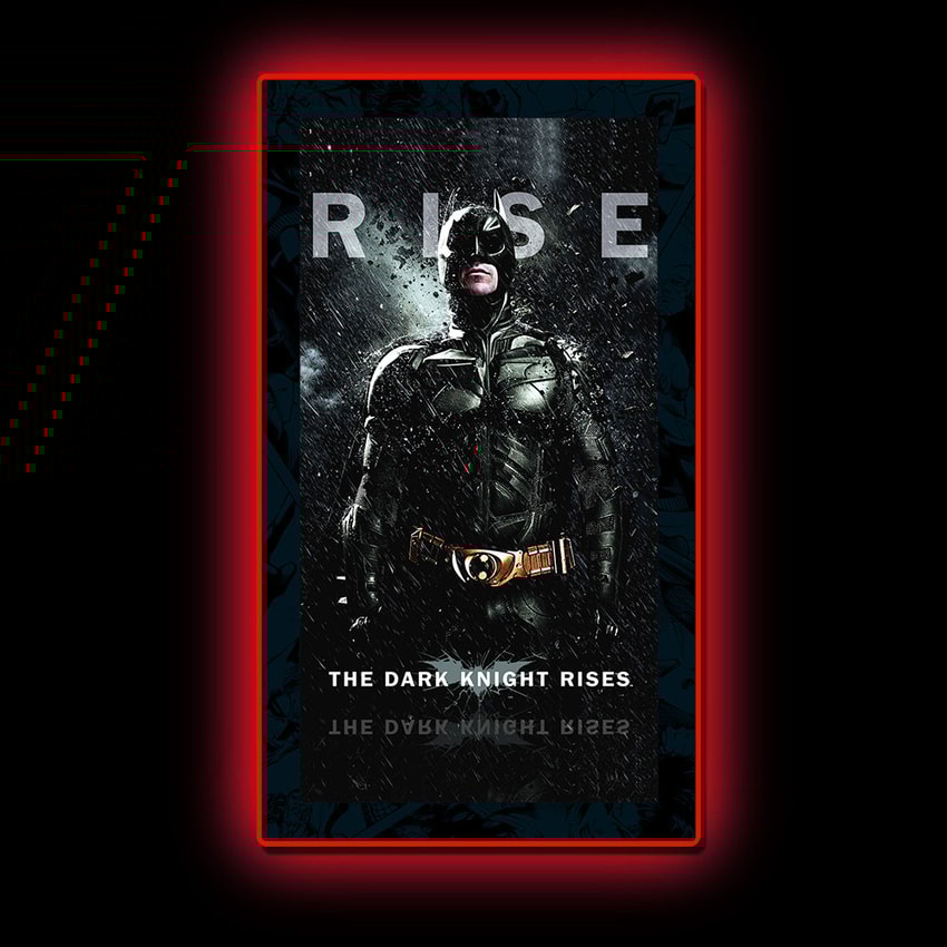 The Dark Knight Rises (01) LED Mini-Poster Light Exclusive Edition - Prototype Shown