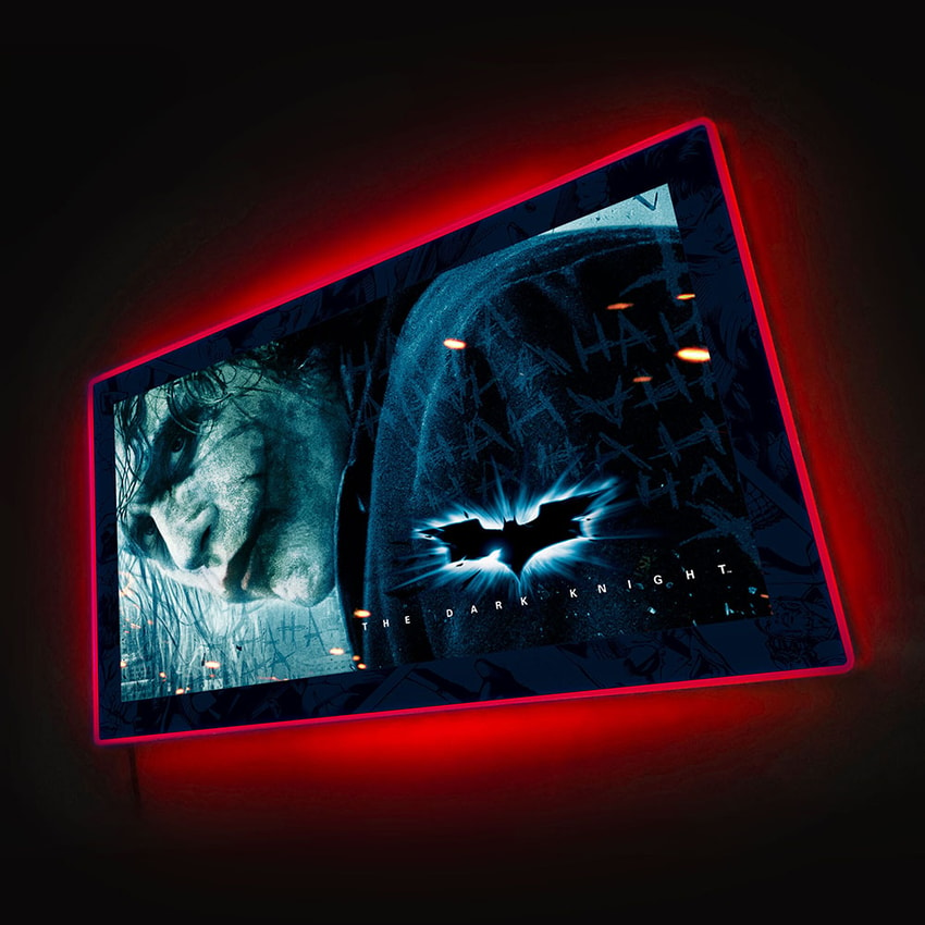 The Dark Knight Joker (05) LED Mini-Poster Light Exclusive Edition - Prototype Shown