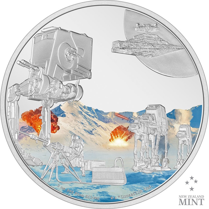 Battle Scenes Hoth 3oz Silver Coin- Prototype Shown