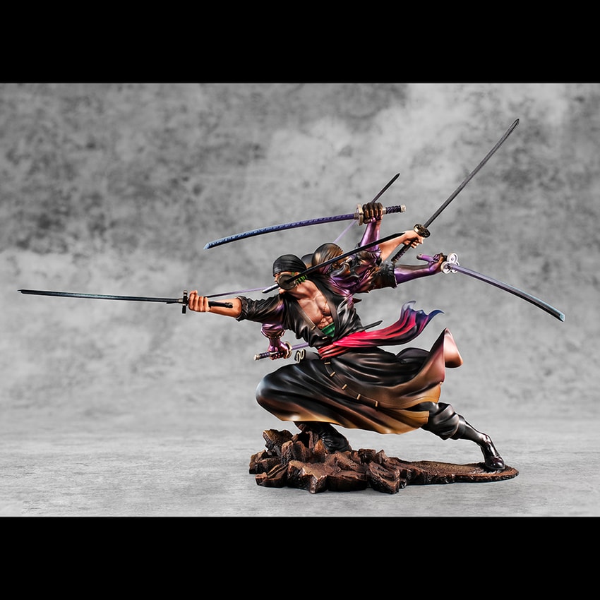 One Piece Portrait of Pirates Roronoa Zoro Demon Spirit Kyuutou-ryuu “Asura” Collectible Figure - Prototype Shown View 6