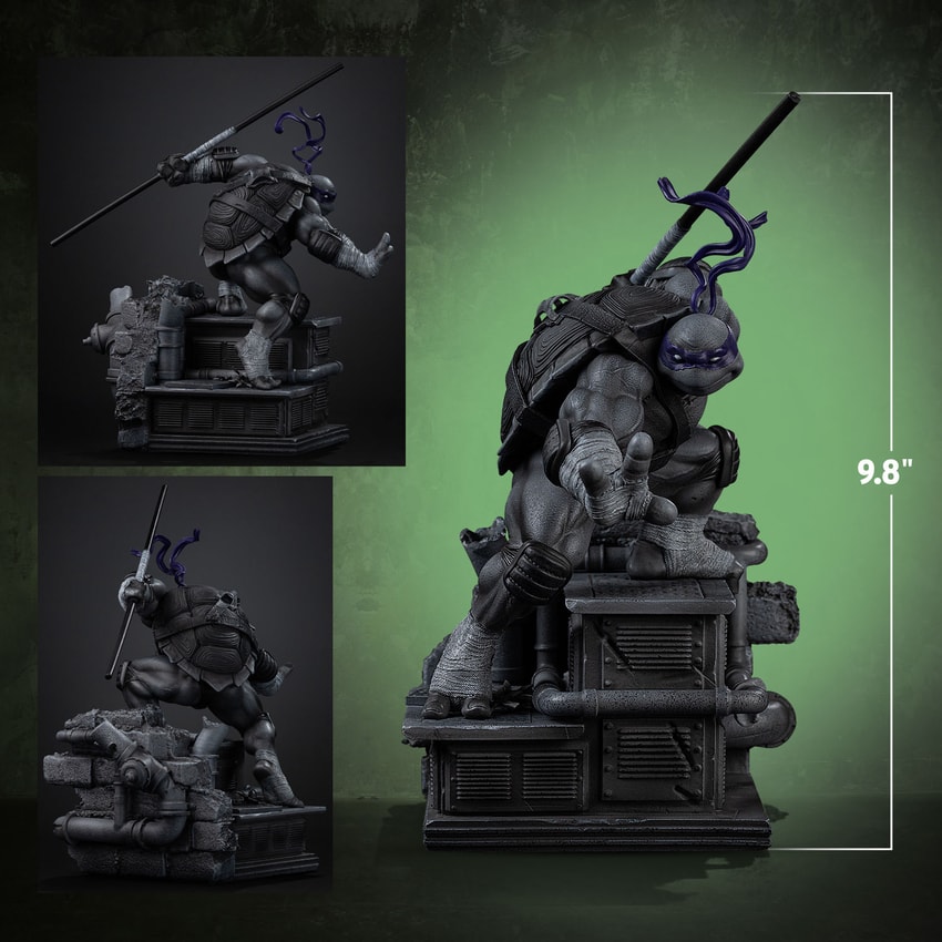 Teenage Mutant Ninja Turtles Donatello (Grayscale) 1:10 Scale Statue  Exclusive Edition - Prototype Shown View 2