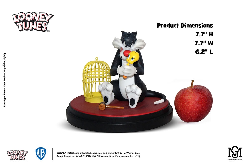 Looney Tunes Sylvester & Tweety Bird Statues - Prototype Shown View 6
