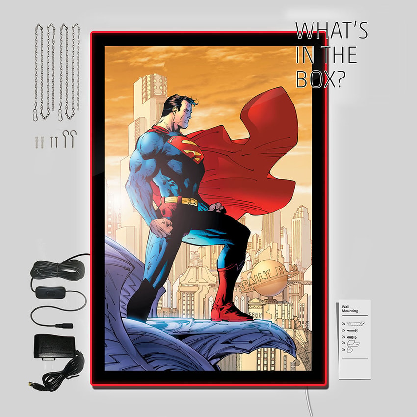 Superman #204 LED Jim Lee Cover Variant (Large Exclusive Edition - Prototype Shown