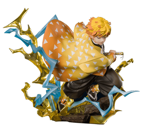 Demon Slayer Zenitsu Agatsuma Thunderclap and Flash Collectible Figure - Prototype Shown View 6
