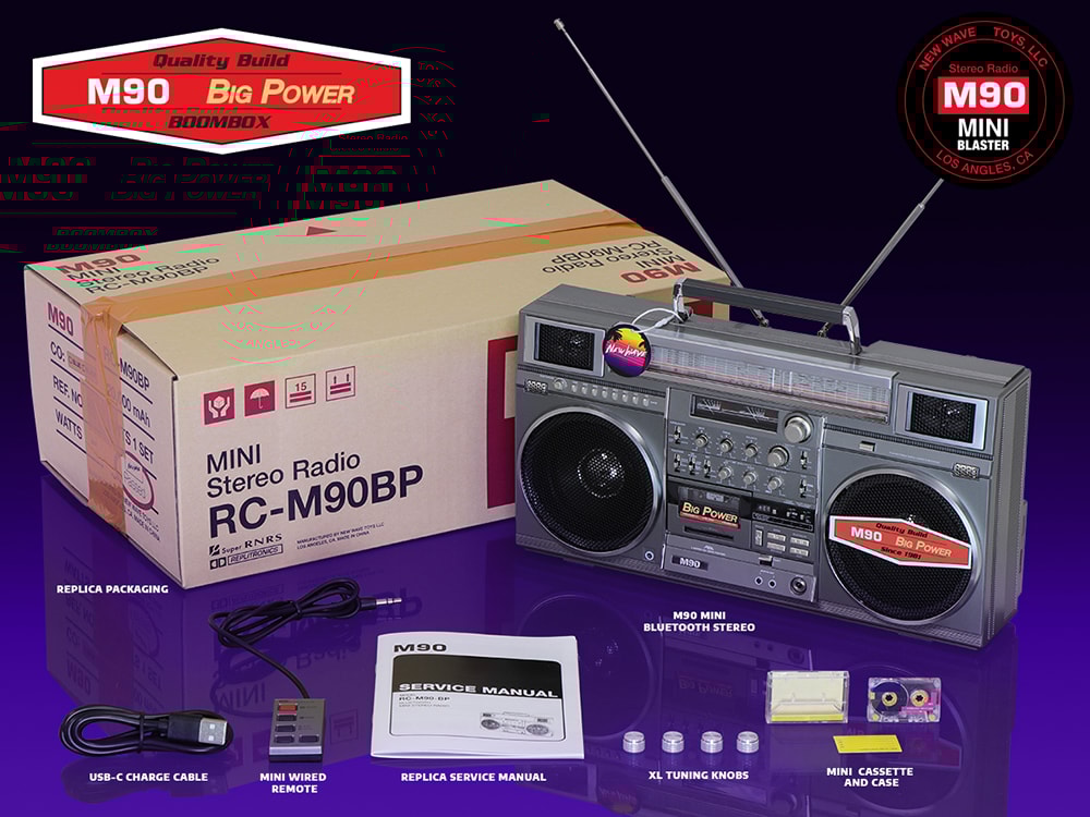 M90 Mini Blaster x Big Power Scaled Replica by New Wave Toys