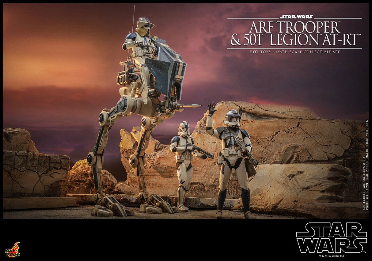 ARF Trooper and 501st Legion AT-RT- Prototype Shown
