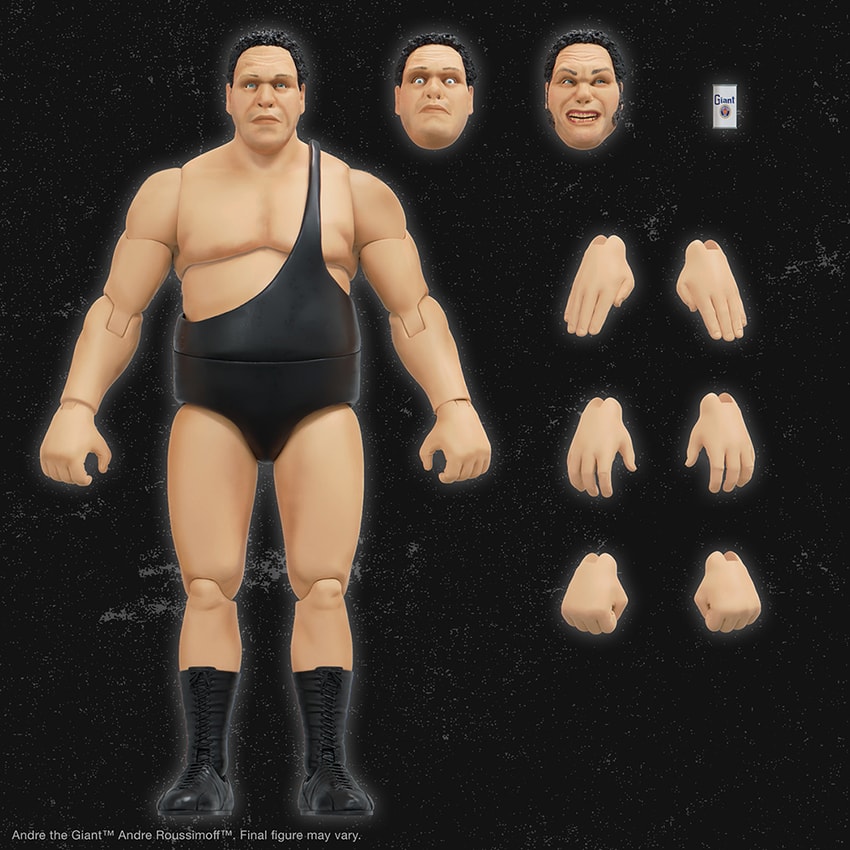 Andre the Giant Andre the Giant (Black Singlet) Action Figure - Prototype Shown View 5