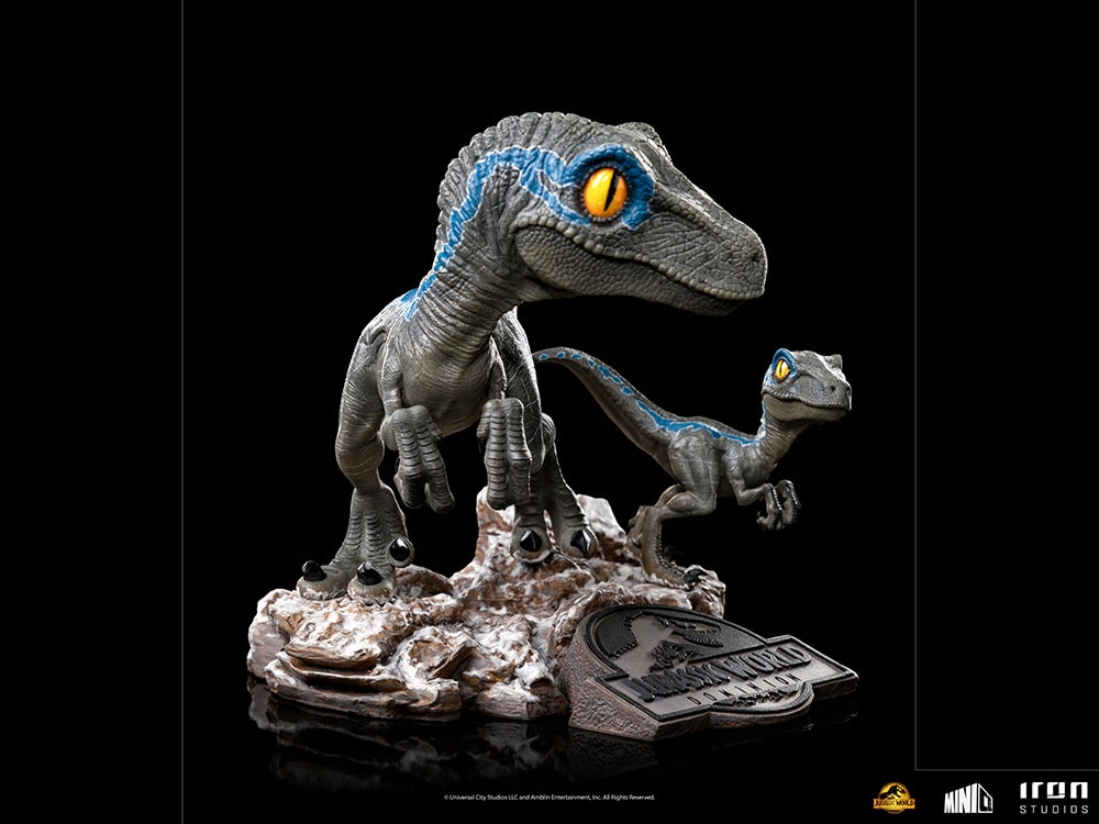 Jurassic World Dominion Blue and Beta Mini Co. Collectible Figure - Prototype Shown View 6