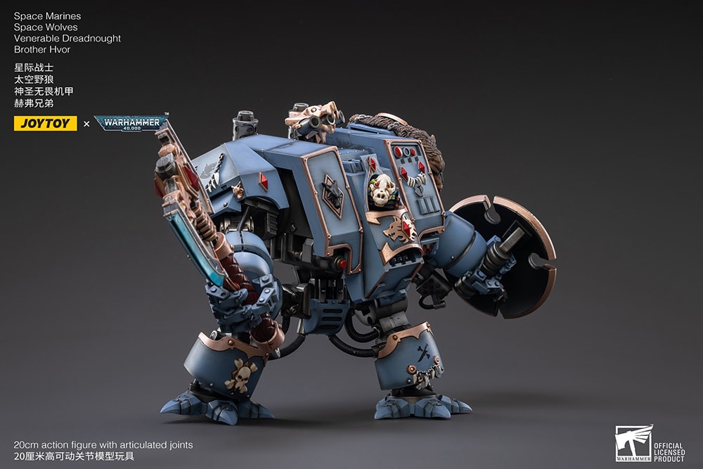 Space Wolves Venerable Dreadnought Brother Hvor- Prototype Shown View 4
