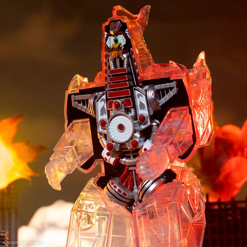 Mighty Morphin Power Rangers Dragonzord (Clear) Action Figure - Prototype Shown View 6