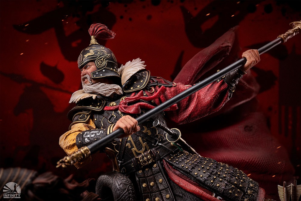 Three Kingdoms Generals Huang Zhong (Colored Edition) Statues - Prototype Shown View 2