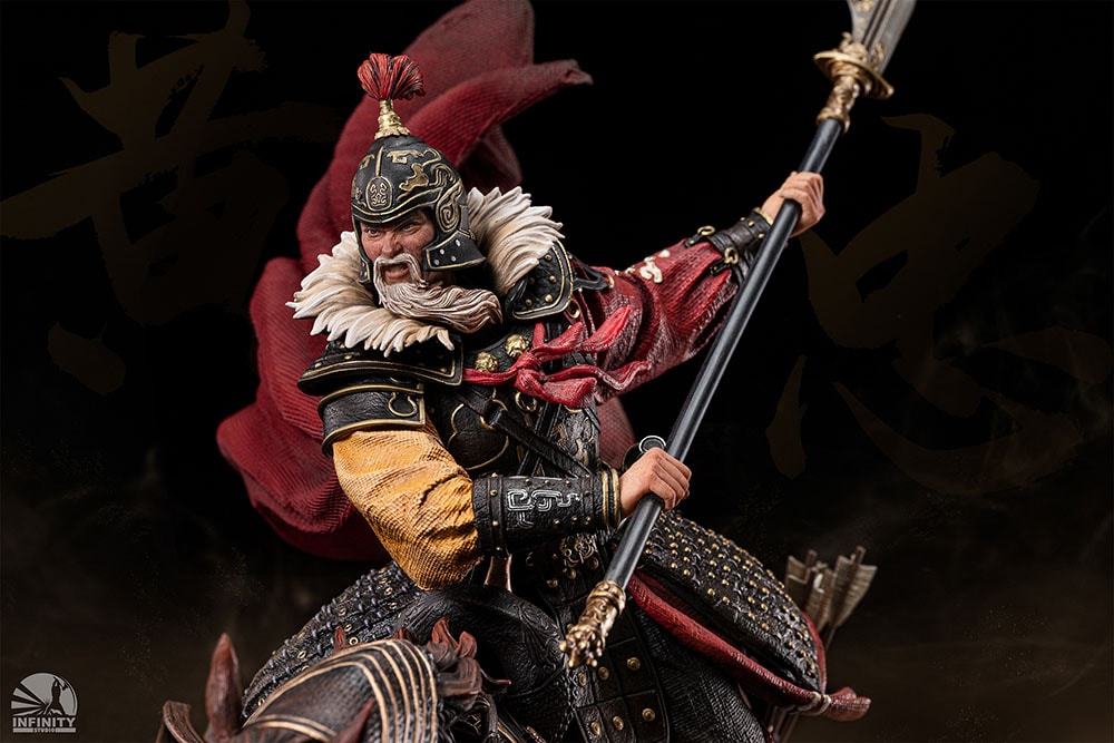Three Kingdoms Generals Huang Zhong (Colored Edition) Statues - Prototype Shown View 3