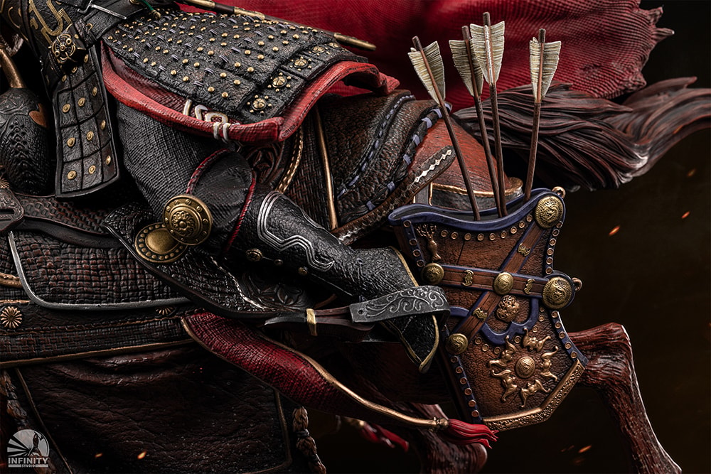 Three Kingdoms Generals Huang Zhong (Colored Edition) Statues - Prototype Shown View 4