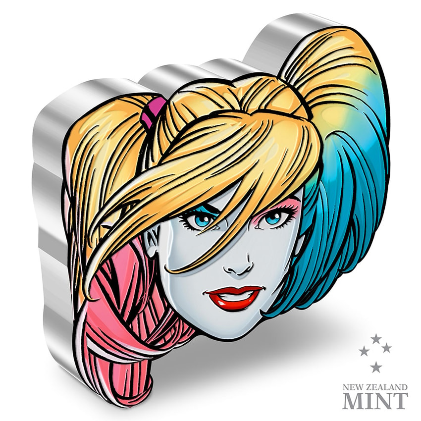 Harley Quinn 1oz Silver Coin- Prototype Shown View 1