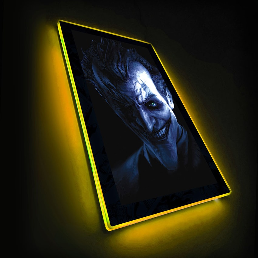 Batman Arkham Asylum Villain LED Mini-Poster Light- Prototype Shown
