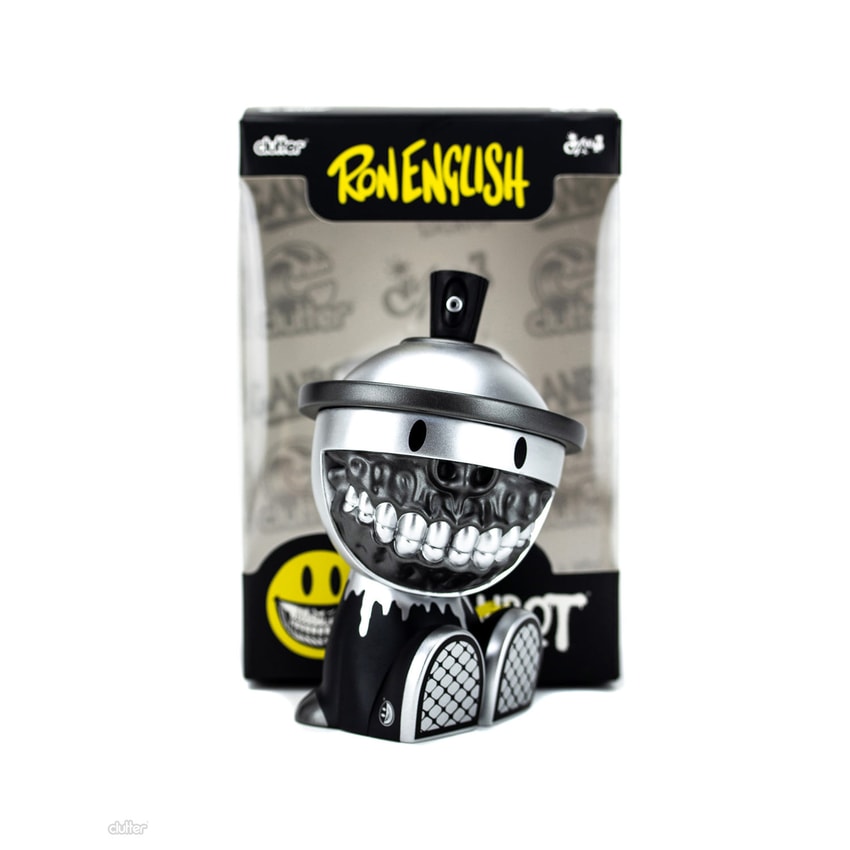 Grinbot Metallic by Ron English x Czee13 Collectible Figure by