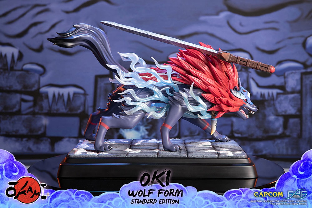 Okami Oki (Wolf Form) Statues - Prototype Shown View 2
