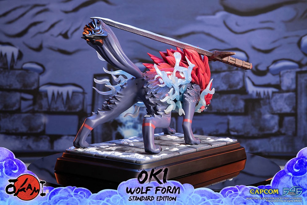 Okami Oki (Wolf Form) Statues - Prototype Shown View 3