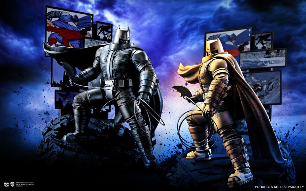 DC Comics Batman The Dark Knight Returns (Gilt) Figurine Pewter Collectible - Prototype Shown View 6