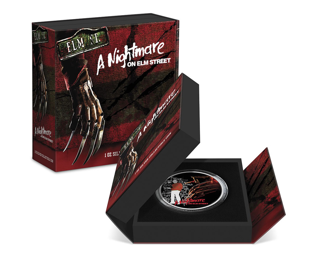 A Nightmare on Elm Street A Nightmare on Elm Street 1oz Silver Coin Silver Collectible - Prototype Shown View 6