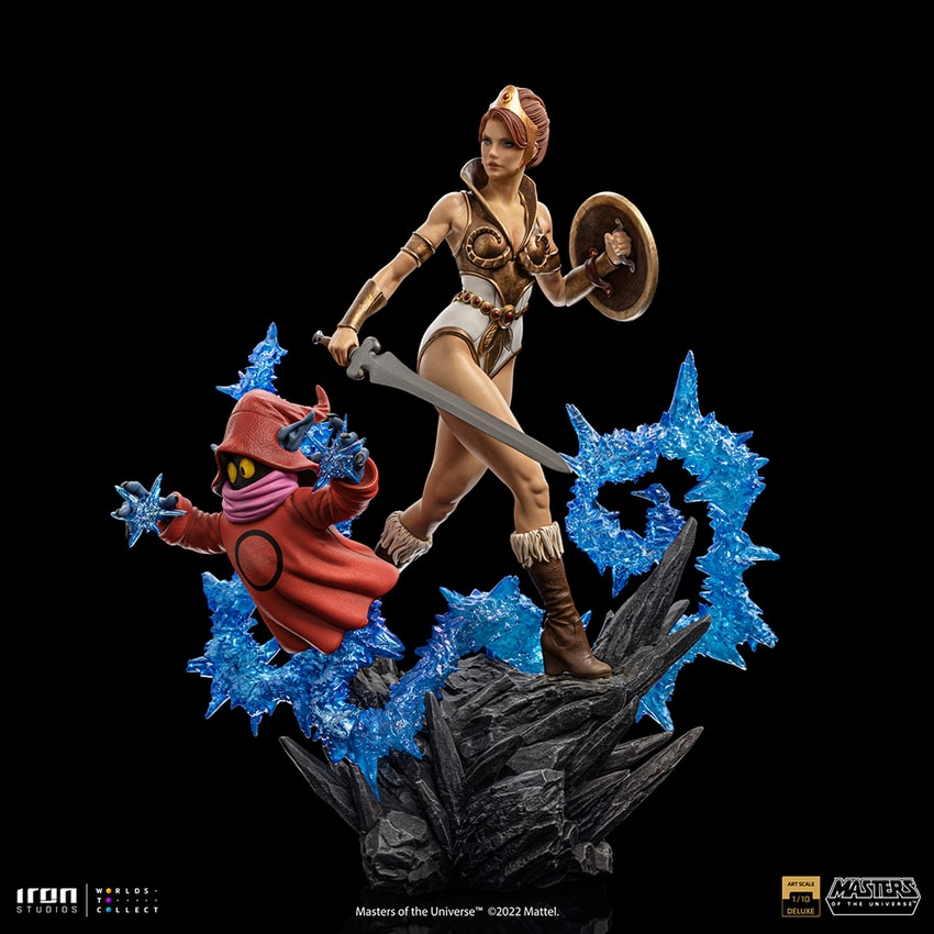 Masters of the Universe Teela & Orko Deluxe 1:10 Scale Statue - Prototype Shown View 6