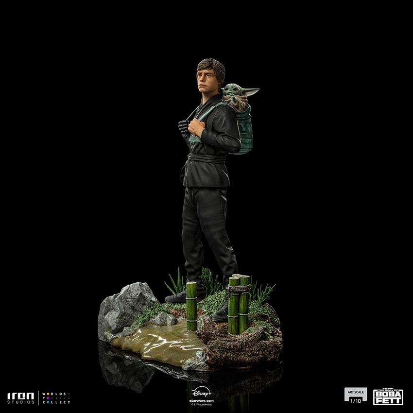 Star Wars Luke Skywalker and Grogu Training 1:10 Scale Statue - Prototype Shown View 6