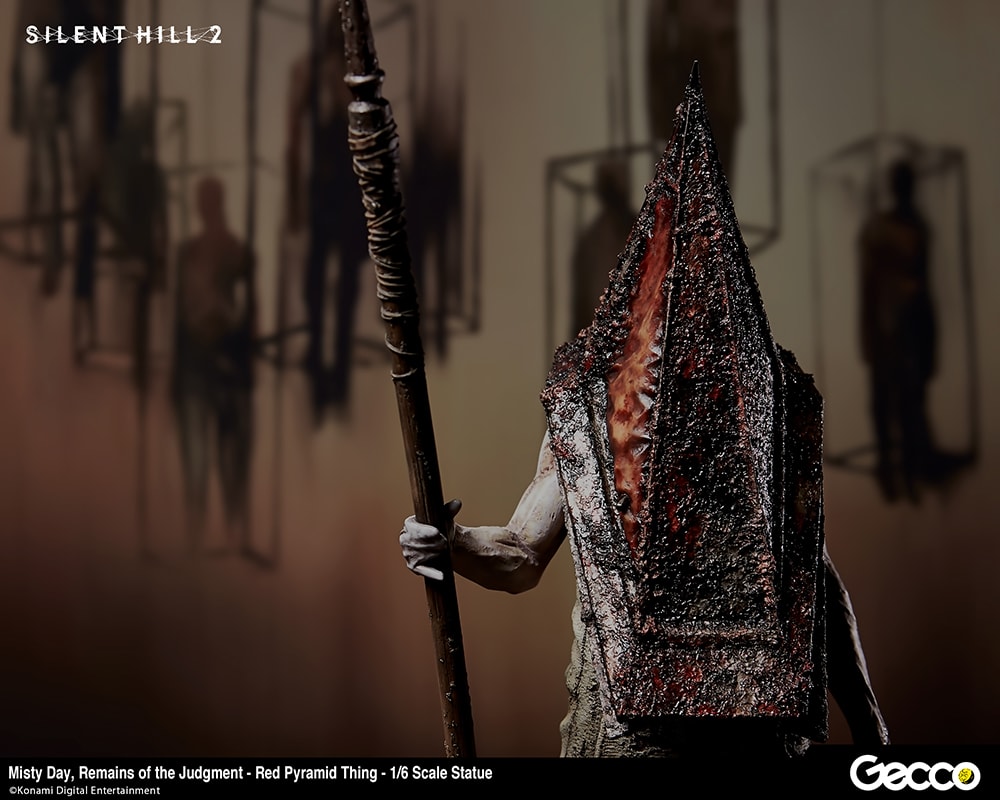 Silent Hill 2 Red Pyramid Thing Statues - Prototype Shown View 3