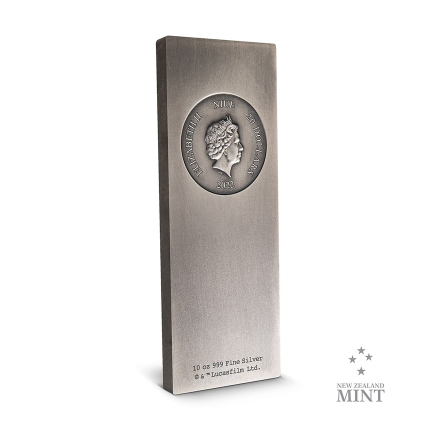 Han Solo in Carbonite 10oz Silver Coin View 3