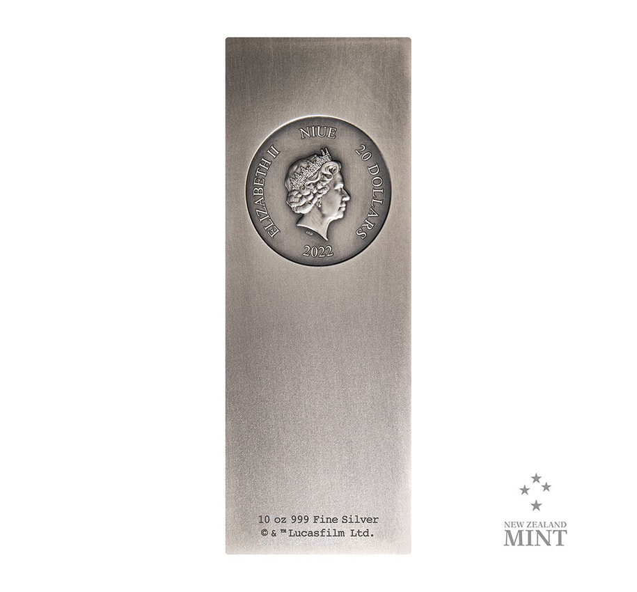 Han Solo in Carbonite 10oz Silver Coin View 4