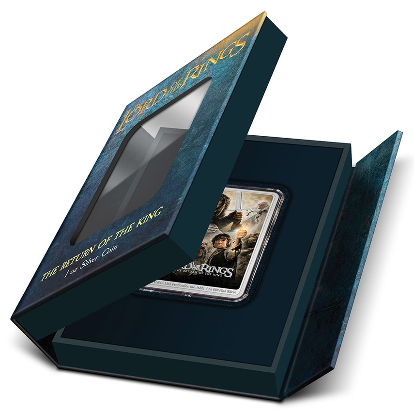 The Lord of the Rings The Lord of the Rings: Return of the King Movie Poster 1oz Silver Coin Silver Collectible  View 6