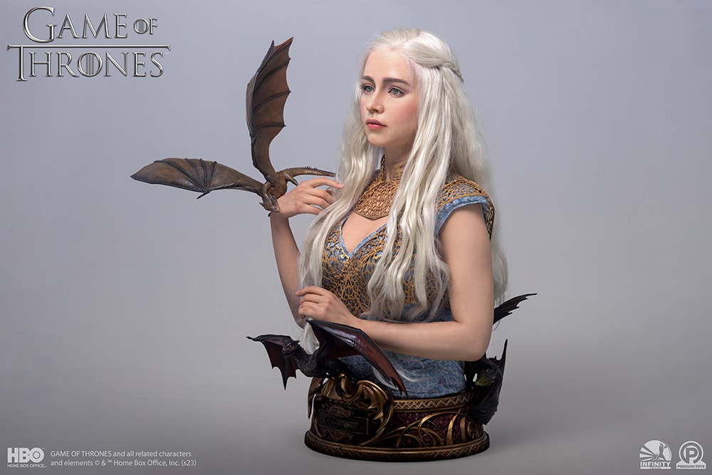 Game of Thrones Daenerys Targaryen Life-Size Bust - Prototype Shown View 3