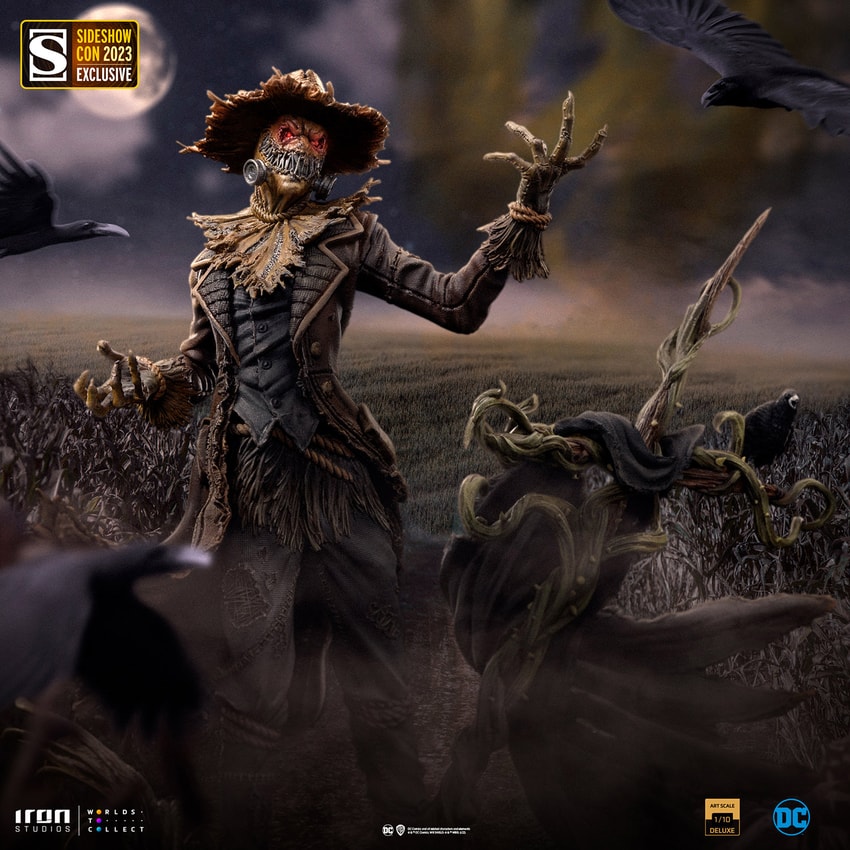 Scarecrow Deluxe Art Scale 1 10 Statue by Iron Studios Sideshow