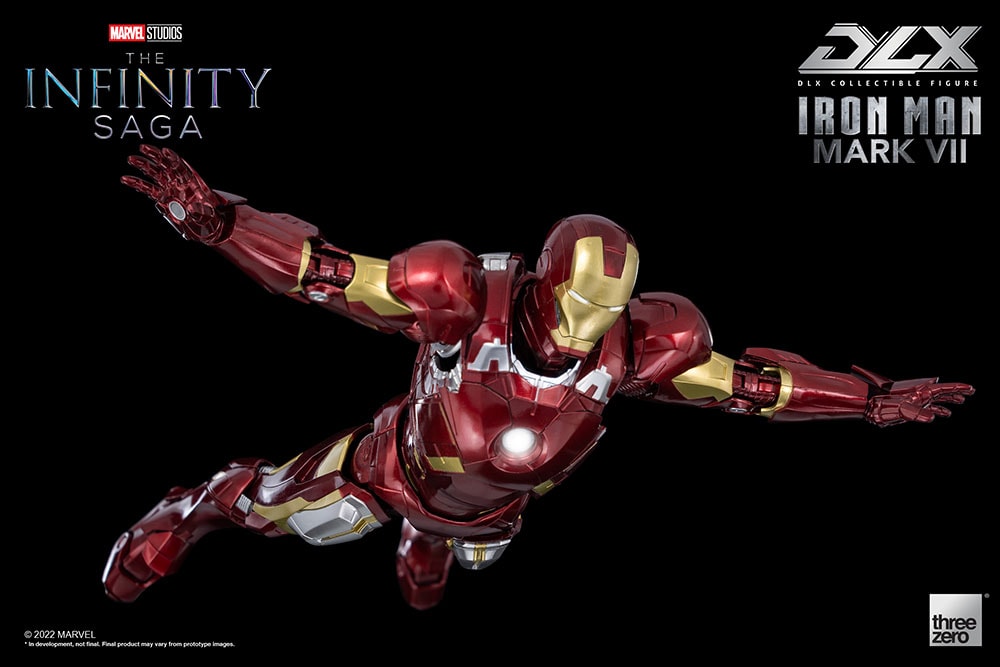 Marvel DLX Iron Man Mark 7 Collectible Figure - Prototype Shown View 4