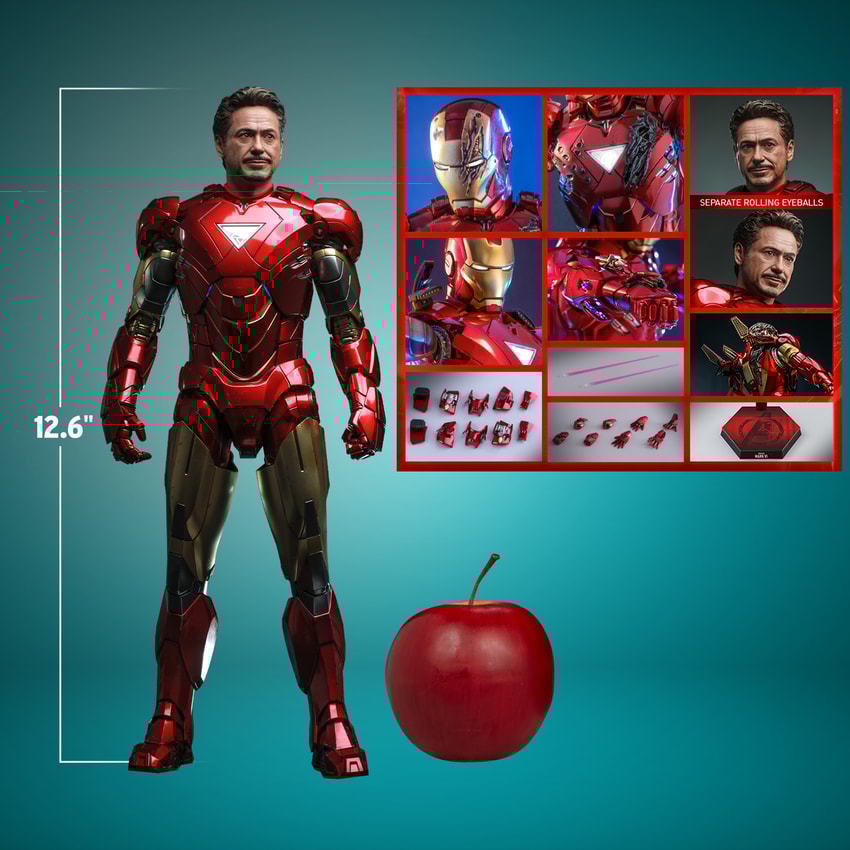 Iron Man Mark VI 2.0 Sixth Scale Figure by Hot Toys Sideshow
