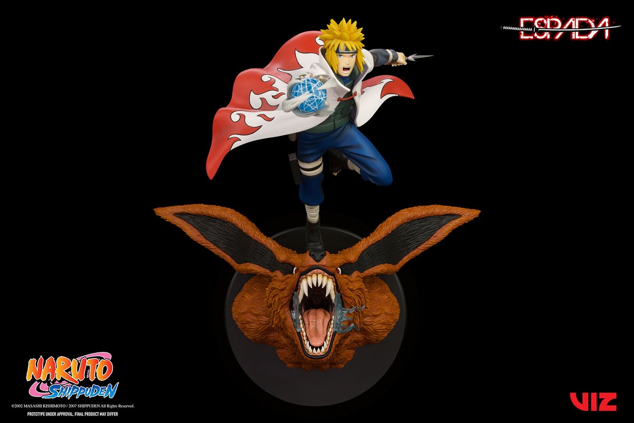 Minato Namikaze Vs Nine Tailed Fox Statue by Espada Art | Sideshow