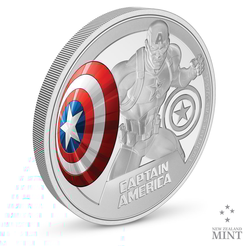 Captain America 1oz Silver Coin- Prototype Shown
