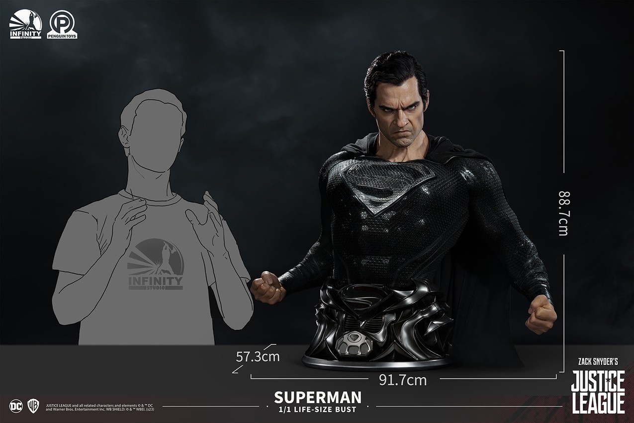 DC Comics Superman Life-Size Bust - Prototype Shown View 6