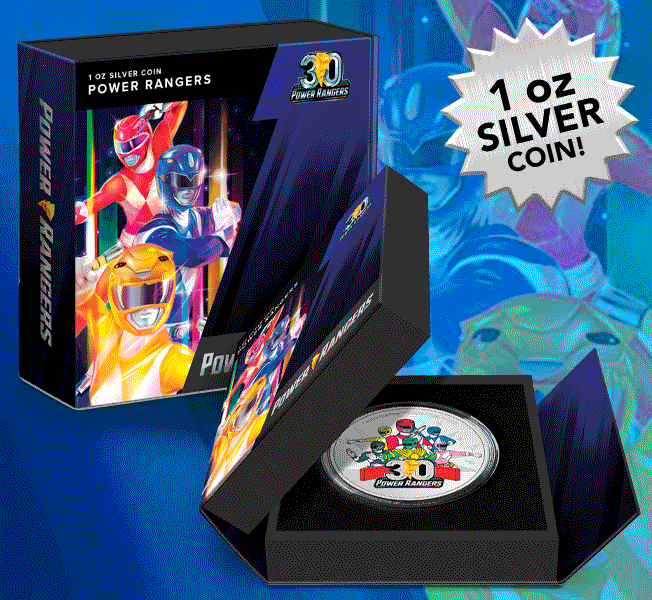 Power Ranger 30th Anniversary 1oz Silver Coin by New Zealand