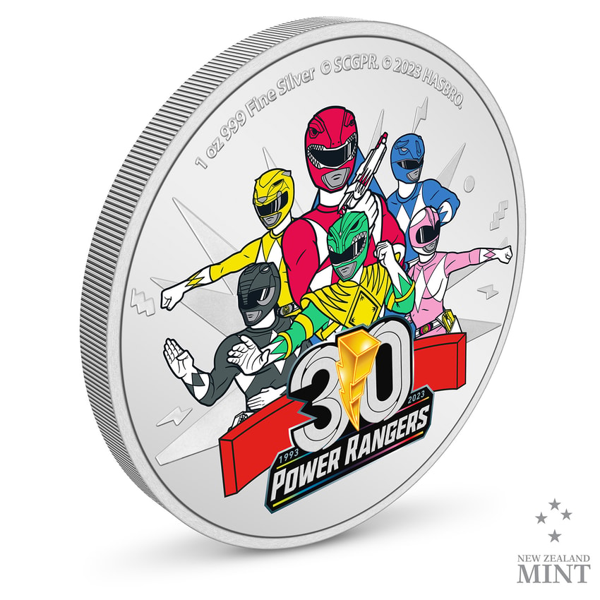 Power Rangers 30th Anniversary 1oz Silver Coin- Prototype Shown
