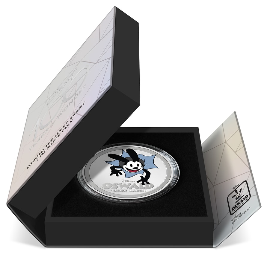 Oswald the Lucky Rabbit 1oz Silver Coin by New Zealand Mint