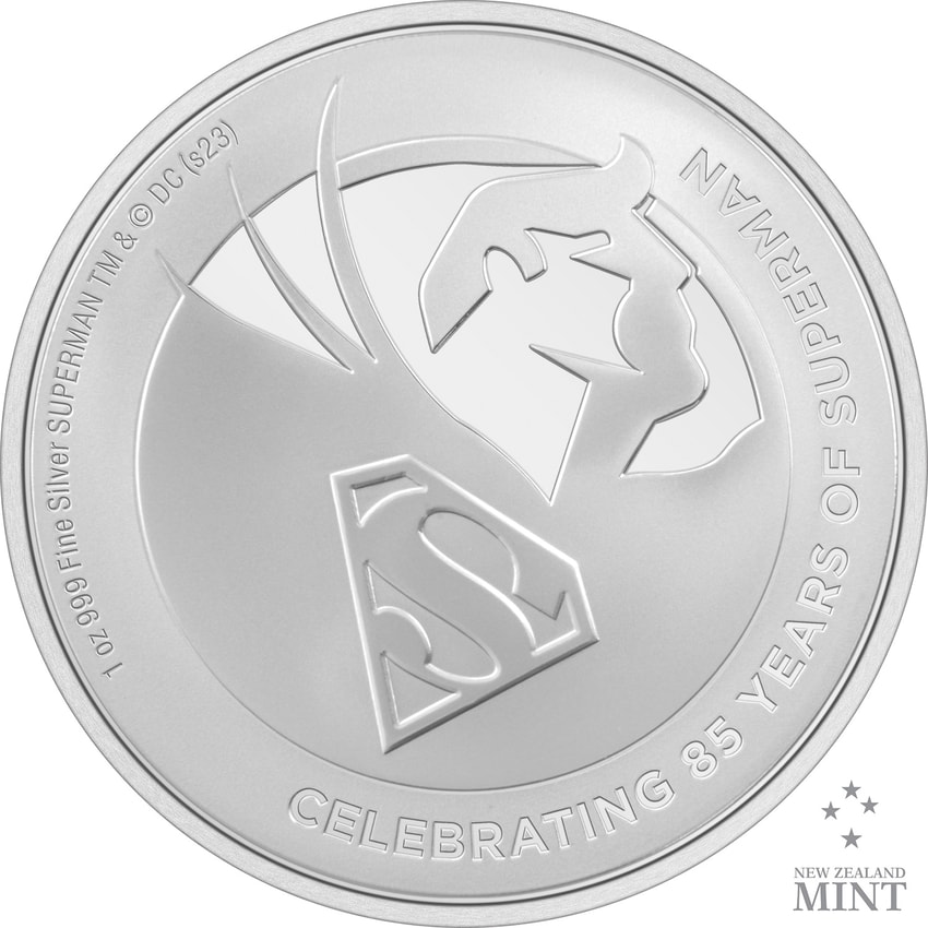 Superman 85th Anniversary 1oz Silver Coin- Prototype Shown