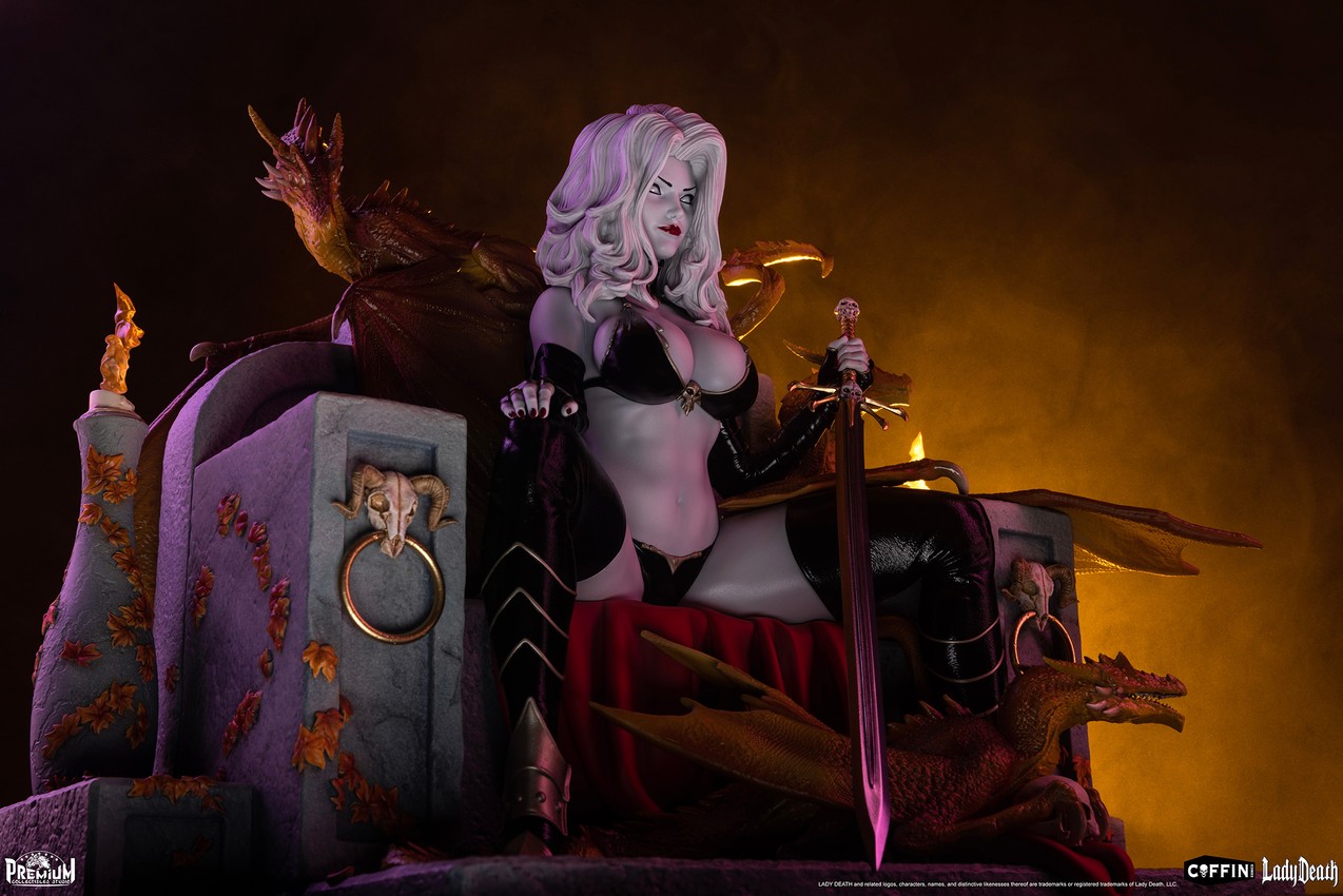 Lady Death Lady Death Quarter Scale Statue  Collector Edition - Prototype Shown View 6