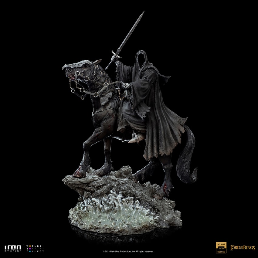 The Lord of the Rings Nazgul on Horse Deluxe 1:10 Scale Statue - Prototype Shown View 6